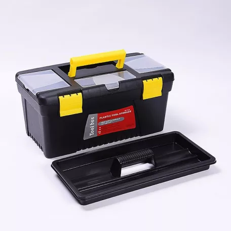 XXXL 39,5 cm x 23,5 cm x 17,5 cm tartós strapabíró műanyag szerszámosláda