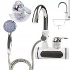 LED kijelzős falra szerelhető átfolyós vízmelegítő csap zuhanyfejjel - 3000W