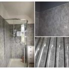 3 m x 60 cm-es öntapadós PVC fali paneltekercs szürke márvány mintával