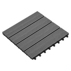   Alabama modern szürke WPC 3D padló panel, burkoló lap (30 cm x 30 cm)