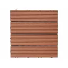 Nevada modern világosbarna WPC 3D padló panel, burkoló lap (30 cm x 30 cm)