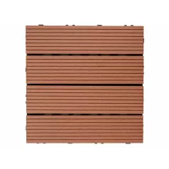   Nevada modern világosbarna WPC 3D padló panel, burkoló lap (30 cm x 30 cm)