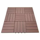 Nevada modern barna WPC 3D padló panel, burkoló lap (30 cm x 30 cm)