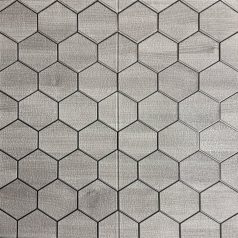   Austin szürke hexagon (méhsejt) mintás 3D fali panel (67×67 cm) – öntapadós
