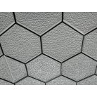 Austin fehér hexagon (méhsejt) mintás 3D fali panel (67×67 cm) – öntapadós