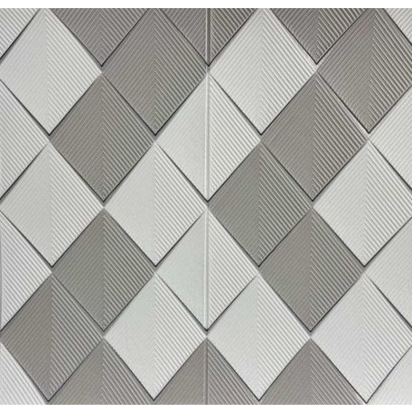 Seattle bézs-fehér négyzetes 3D fali panel (67×67 cm) – öntapadós