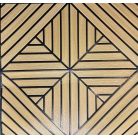 Charlotte bézs-fekete faerezetes 3D fali panel (67×67 cm) – öntapadós