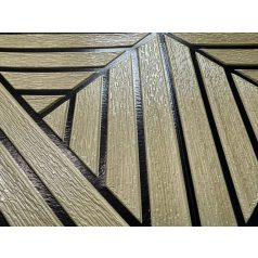   Charlotte bézs-fekete faerezetes 3D fali panel (67×67 cm) – öntapadós