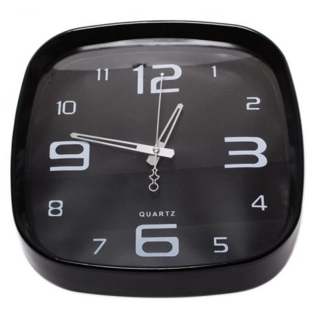30 cm-es stílusos fekete fali óra jól látható számlappal