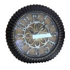 45 cm-es stílusos kör alakú fali óra jól látható számlappal - fekete, arany, ezüst színekben