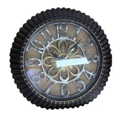   45 cm-es stílusos kör alakú fali óra jól látható számlappal - fekete, arany, ezüst színekben