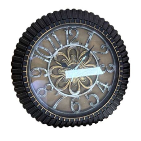 45 cm-es stílusos kör alakú fali óra jól látható számlappal - fekete, arany, ezüst színekben