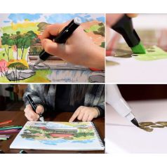 120 db-os marker készlet rendszerezővel