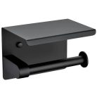 WC-papír tartó telefontartóval fekete színben