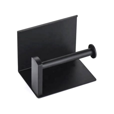 WC-papír tartó telefontartóval fekete színben