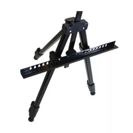 Összecsukható, állítható fém festőállvány fekete színben - 52-150 cm