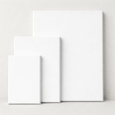   3 darabos fehér festővászon szett - 20x30cm, 30x40cm, 40x50 cm-es méretben