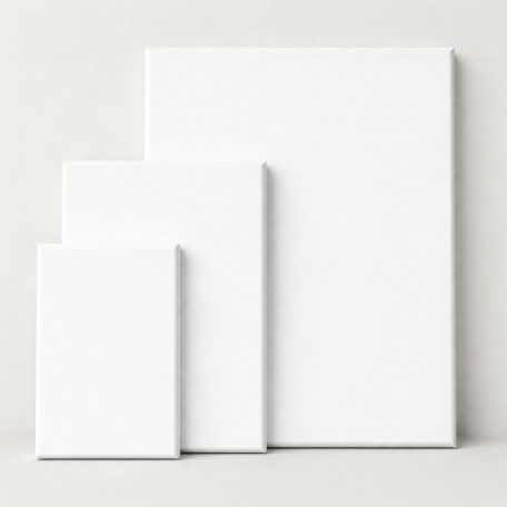 3 darabos fehér festővászon szett - 20x30cm, 30x40cm, 40x50 cm-es méretben