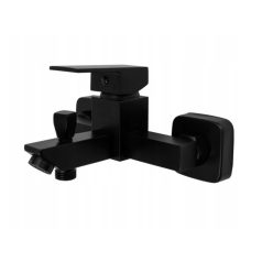 Egykaros fekete kádtöltő csaptelep