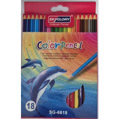 18 darabos színesceruza-készlet