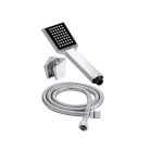 Elegáns króm zuhanyfej tartóval