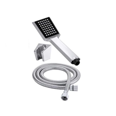 Elegáns króm zuhanyfej tartóval