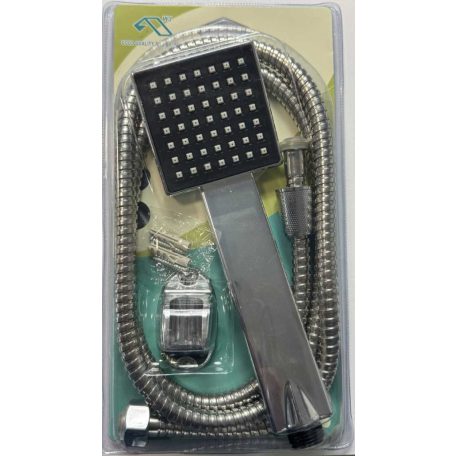 Elegáns króm zuhanyfej tartóval