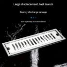 50 cm-es rozsdamentes acél padlólefolyó - króm