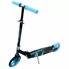   Összecsukható roller kék-fekete színben - állítható magasság, hátsó kerékfékrendszer, szilikon kerekek