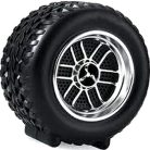 Kerék alakú vezeték nélküli hangszóró fekete színben -15 cm