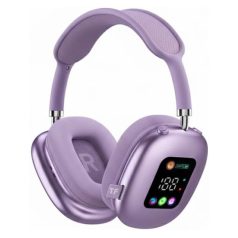   COOL Art vezeték nélküli fejhallgató kijelzővel lila színben