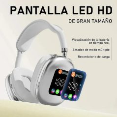   COOL Art vezeték nélküli fejhallgató kijelzővel fehér színben