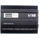 3800W 4/3/2 csatornás autóerősítő - V12