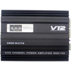 3800W 4/3/2 csatornás autóerősítő - V12