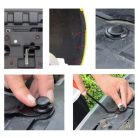 620 db-os autókapcsos készlet, műanyag, univerzális, 16 különböző modell, fekete