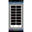 Fekete hátizsák programozható képernyővel (mobiltelefonról vezérelhető)