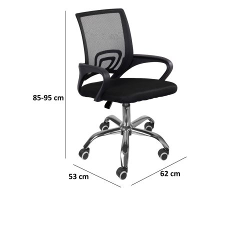 Irodai forgószék fekete színben - Detroit