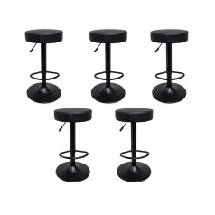 5 darab stílusos fekete Austin bárszék