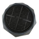 Kültéri gyémánt formájú modern grillező és tűzrakóhely rácsos tetővel