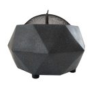 Kültéri gyémánt formájú modern grillező és tűzrakóhely rácsos tetővel