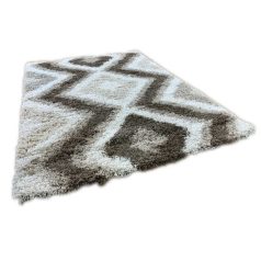   Carena bézs-fehér szőnyeg 200x290 cm-es méretben (Shaggy)