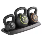 Kettlebell súlyzó készlet - 2,25 kg, 4,45 kg és 7 kg-os súllyal