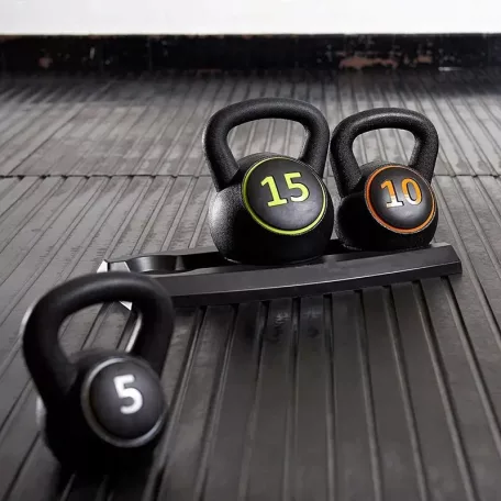 Kettlebell súlyzó készlet - 2,25 kg, 4,45 kg és 7 kg-os súllyal