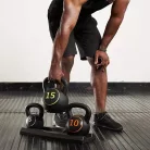 Kettlebell súlyzó készlet - 2,25 kg, 4,45 kg és 7 kg-os súllyal