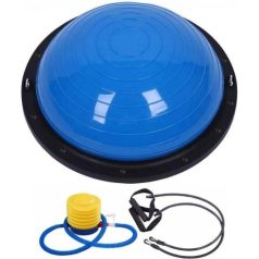   Egyensúlyozó félgömb kék színben expanderrel és lábpumpával - 58cm