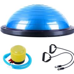   Egyensúlyozó félgömb kék színben expanderrel és lábpumpával - 58cm