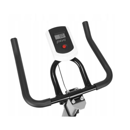 Fekete-kék profi spinning bike, szobabicikli