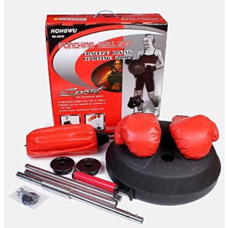 Felfújható álló boxzsák boxkesztyűvel - 150 cm