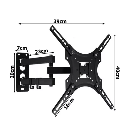 TV tartó fali konzol 14"-55" (36 cm – 140 cm)