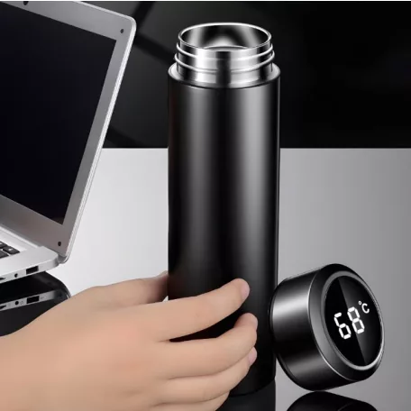 Rozsdamentes acél termosz LCD kijelzővel - 480 ml